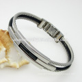 Hot Selling Top Quality Jewelry Twisted Fashion Stainless Steel Buckle Bracelet GSL005